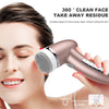 Waterproof Vibration 4 In 1 Facial Cleansing Brush & Face Massage Set Tool