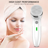 Waterproof Vibration 4 In 1 Facial Cleansing Brush & Face Massage Set Tool